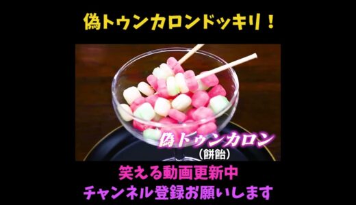 【エガちゃんねる】韓国スイーツのトゥンカロンが駄菓子の餅飴だったら！？江頭ドッキリ【切り抜き】#shorts