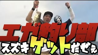 【巨大魚】釣り部快進撃‼️巨大なスズキを釣り上げる#エガちゃん #エガちゃんねる #お笑い #ブリーフ団