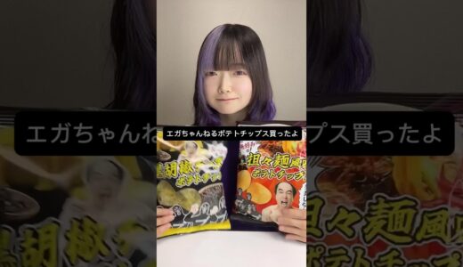 【大人気過ぎて完売!?】エガちゃんねるポテトチップス 食べ比べ #エガちゃんねる #ファミリーマート